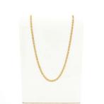 Bicolor gouden marine schakel ketting; Heren | 61 cm, Handtassen en Accessoires, Kettingen, Ophalen of Verzenden, Gebruikt, Overige kleuren