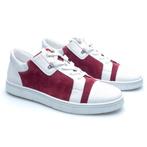 A. Testoni - NO RESERVE - Sneaker Red Suede - UK: 5 / US: 6, Kleding | Heren, Schoenen, Nieuw