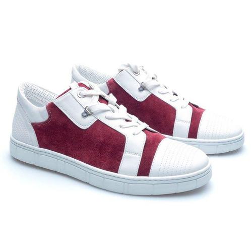 A. Testoni - NO RESERVE - Sneaker Red Suede - UK: 5 / US: 6, Kleding | Heren, Schoenen