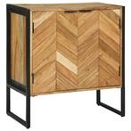 vidaXL Dressoir Bruin 70 x 35 x 75 cm Massief acaciahout, Huis en Inrichting, Kasten | Dressoirs, Verzenden, Nieuw