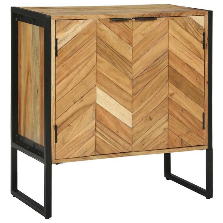 vidaXL Dressoir Bruin 70 x 35 x 75 cm Massief acaciahout, Huis en Inrichting, Kasten | Dressoirs, Nieuw, Verzenden