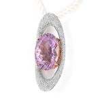 Pendentif - 18 carats Or blanc -  49.10ct. tw. Quartz -, Bijoux, Sacs & Beauté