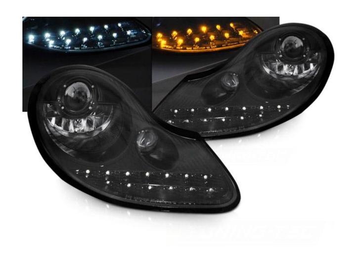Koplampen Daylight Black geschikt voor Porsche Boxster / 911, Auto-onderdelen, Verlichting, Nieuw, Porsche, Verzenden