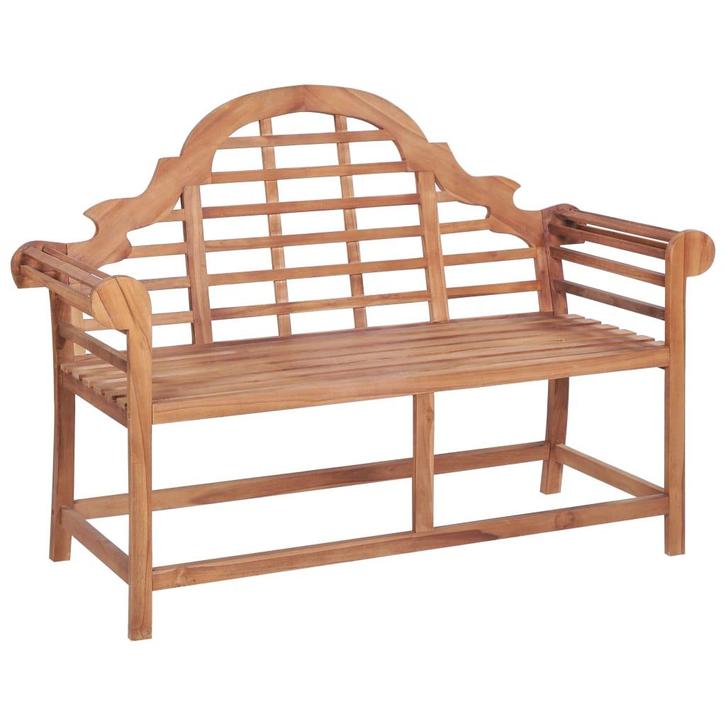 vidaXL Tuinbank 127x58,5x92,5 cm massief teakhout, Tuin en Terras, Tuinsets en Loungesets, Nieuw, Verzenden