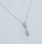 Halsketting - 14 karaat Witgoud - 0.63ct. tw. Diamant, Handtassen en Accessoires, Kettingen, Nieuw