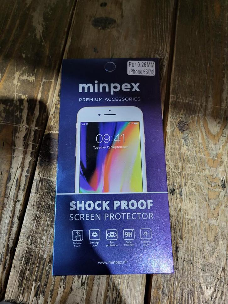 Minpex Screen Protector - Glas - Geschikt voor iPhone 6s, 7, Telecommunicatie, Mobiele telefoons | Toebehoren en Onderdelen, Ophalen of Verzenden