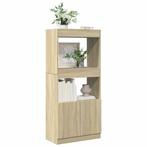 vidaXL Hoge kast 63x33x140 cm bewerkt hout sonoma, Verzenden, Nieuw