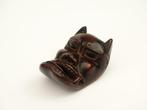 Masque Hannya Noh netsuke - Bois - Japon - Fin de la période, Antiquités & Art
