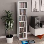 vidaXL Cd-kast 21x20x88 cm bewerkt hout wit, Huis en Inrichting, Verzenden, Nieuw