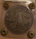 Italië. Vittorio Emanuele III di Savoia (1900-1946). 5 Lire