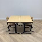 complete school set Galvanitas 10 stuks tafels + stoelen, Huis en Inrichting, Gebruikt, Hout, Vijf, Zes of meer stoelen