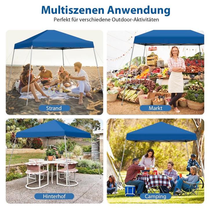 2dekans | Coast vouwen paviljoen 3 m x 3 m grote vouw -out, Tuin en Terras, Zonneschermen, Ophalen of Verzenden