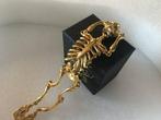 AJS Memento Mori Skeleton Skull chirurgisch staal & 24 KT