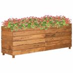 vidaXL Plantenbak verhoogd 150x40x55 cm gerecycled teakhout, Tuin en Terras, Verzenden, Nieuw