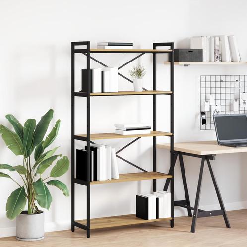 vidaXL Boekenkast artisanaal eikenkleurig 80 x 30 x 153 cm, Huis en Inrichting, Kasten | Boekenkasten, Nieuw, Verzenden
