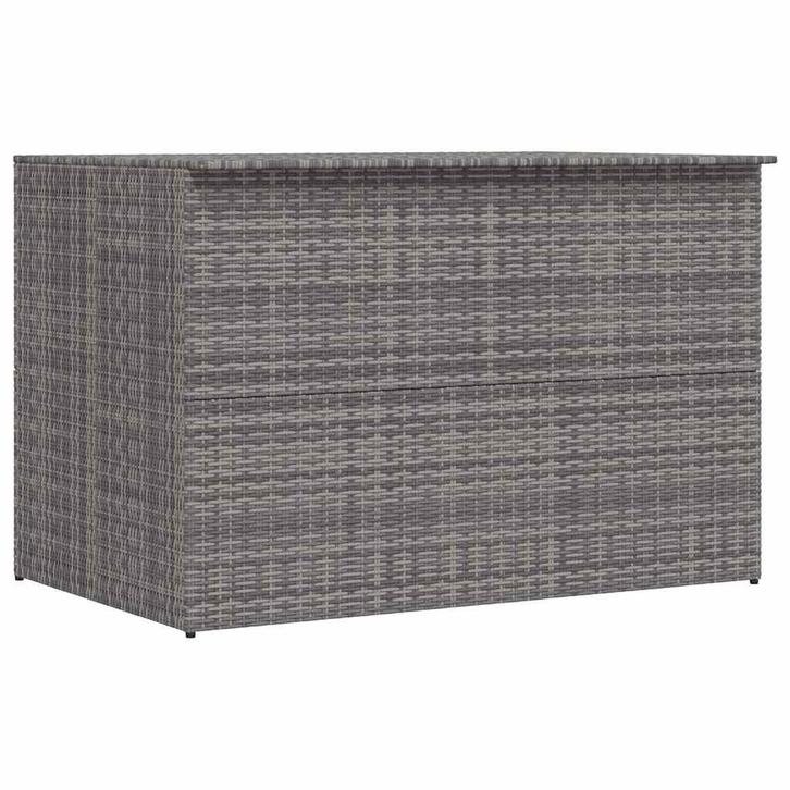 vidaXL Tuinbox 150x100x100 cm poly rattan grijs, Tuin en Terras, Bergingen en Tuinkasten, Nieuw, Verzenden