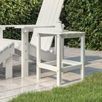 vidaXL Tuintafel Adirondack 38x38x46 cm HDPE wit, Tuin en Terras, Tuintafels, Verzenden, Nieuw