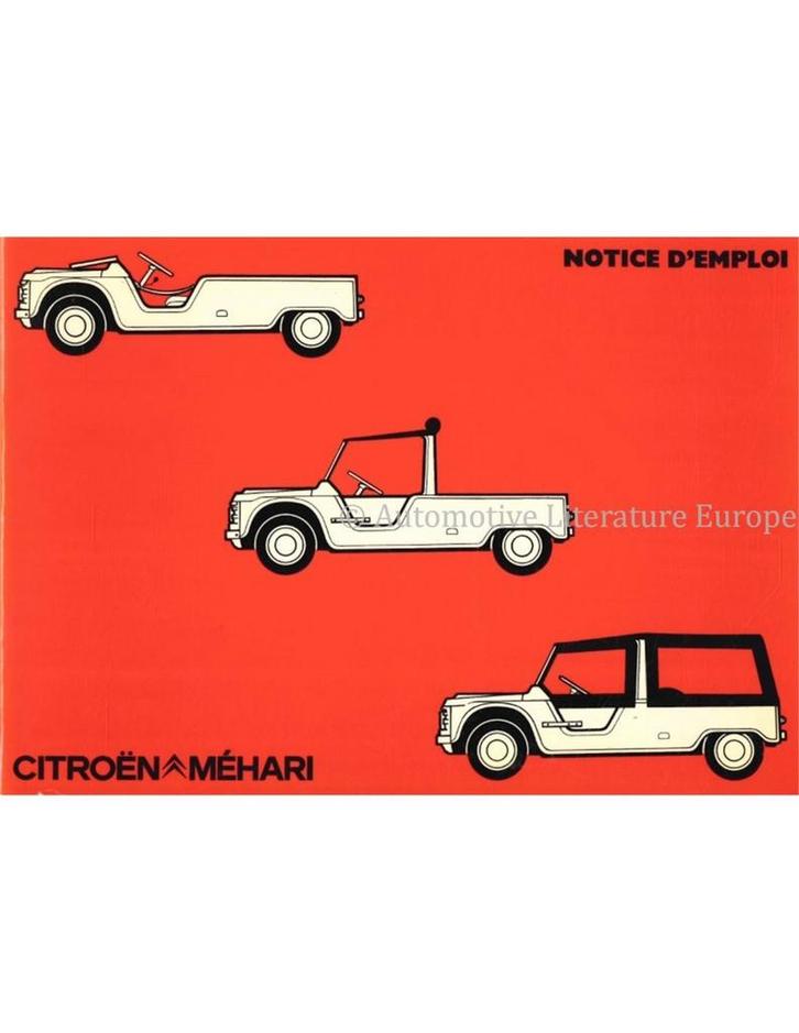 1985 CITROEN MEHARI INSTRUCTIEBOEKJE FRANS, Auto diversen, Handleidingen en Instructieboekjes