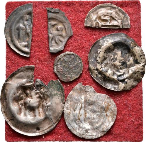 Lot 7 munten Mittelalter ab Brakteat Saechsischer Raum:, Postzegels en Munten, Munten | Europa | Niet-Euromunten, België, Verzenden