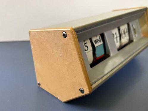 Flip klok - Copal - Mid-century modern Aluminium, Glas,, Antiek en Kunst, Kunst | Designobjecten