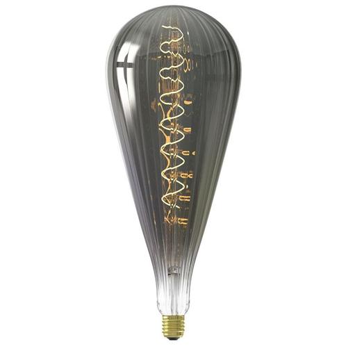 Filament LED Lamp Malaga XXL Titanium Ø160 mm E27 6W, Huis en Inrichting, Lampen | Losse lampen, Verzenden