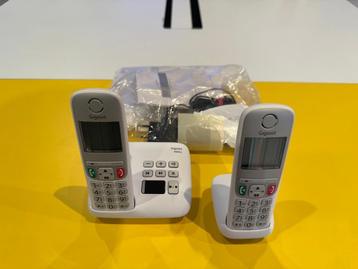 Gigaset Draadloze telefoon A605A Duo - Wit+ 2 jaar garantie, Telecommunicatie, Ophalen, Nieuw, 2 handsets