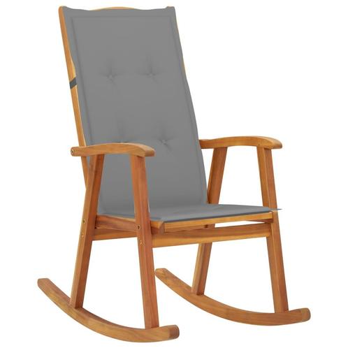 vidaXL Schommelstoel met kussens massief acaciahout, Tuin en Terras, Tuinstoelen, Nieuw, Verzenden