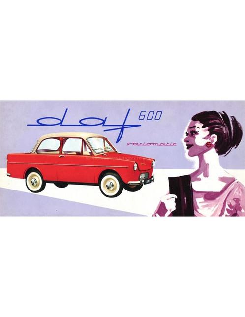 1960 DAF 600 VARIOMATIC BROCHURE NEDERLANDS, Livres, Autos | Brochures & Magazines