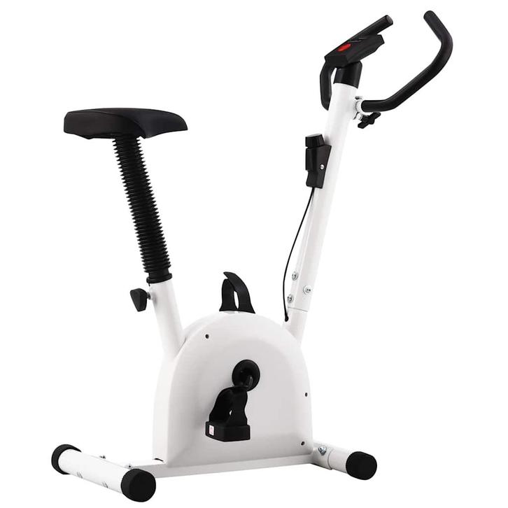 vidaXL Hometrainer met bandweerstand wit, Sports & Fitness, Appareils de fitness, Envoi