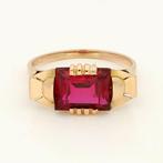 Ring - 18 karaat Roségoud Robijn, Nieuw