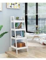 Houten boekenkast - nachtkast - wit - 29x30x100 cm - 4 sc..., Huis en Inrichting, Ophalen of Verzenden, Nieuw