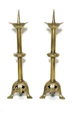 Kandelaar (2) - Brons, Antiek en Kunst