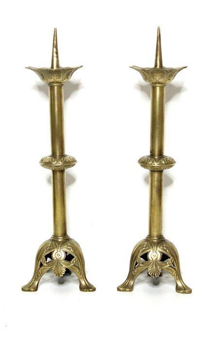 Kandelaar (2) - Brons, Antiek en Kunst, Kunst | Niet-Westerse kunst