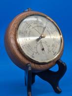 Barometer mit Thermometer – Eiche massiv – Holzgehäuse -, Antiquités & Art