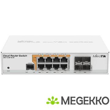 Mikrotik CRS112-8P-4S-IN netwerk-switch Gigabit Ethernet, Verzenden