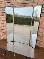 Kaptafel - hout, fineer, glas, massief hout - Franse, Antiek en Kunst