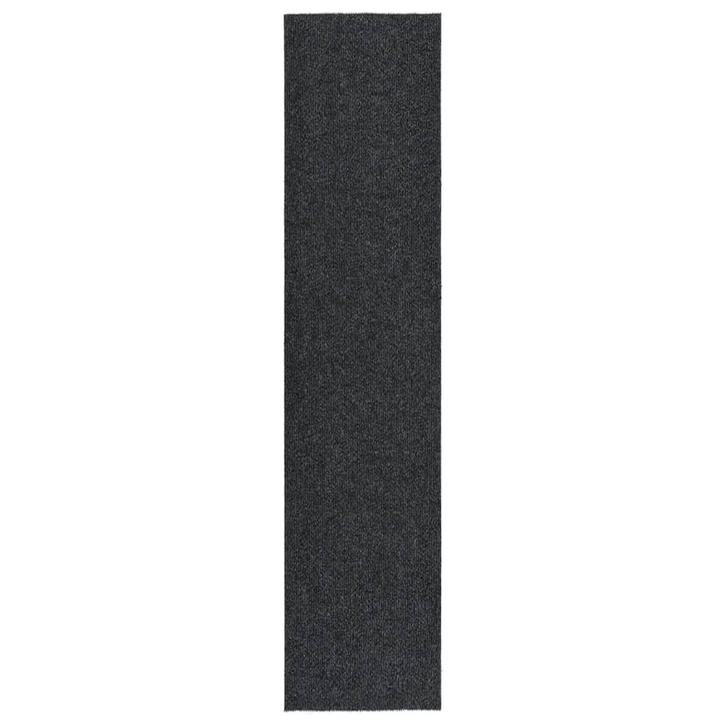 vidaXL Droogloopmat 100x450 cm antracietkleurig, Huis en Inrichting, Stoffering | Tapijten en Vloerkleden, Nieuw, Verzenden