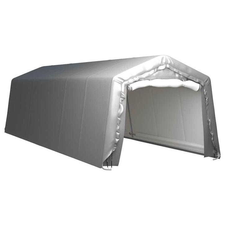 vidaXL Opslagtent 300x900 cm staal grijs, Tuin en Terras, Tuinhuizen, Nieuw, Verzenden