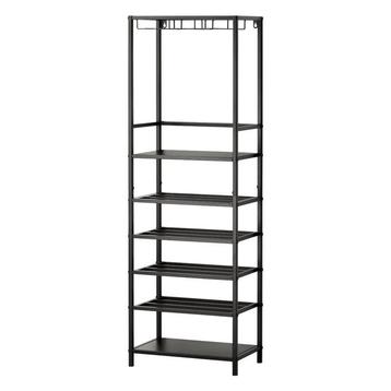 Wijnkast met wijnglazenhouders - 40 x 25 x 120 cm | 12, Verzenden