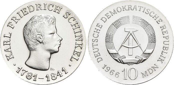 Ar 10 Mark 1966 A duitse Demokratische Republik, Postzegels en Munten, Munten | Europa | Niet-Euromunten, België, Verzenden