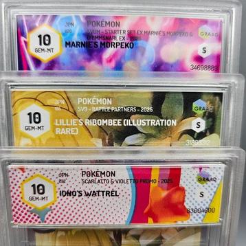 3 Graded card - Tris WAIFU -> Iono/Lillie/Marnie > All Gem beschikbaar voor biedingen