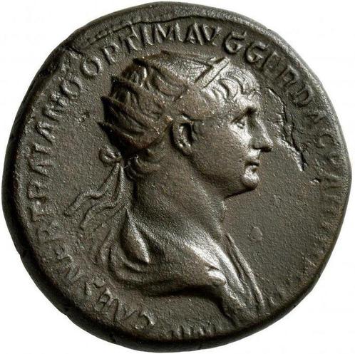 Romeinse Rijk. Trajan (98-117 n.Chr.). Dupondius Rome for, Postzegels en Munten, Munten | Europa | Niet-Euromunten