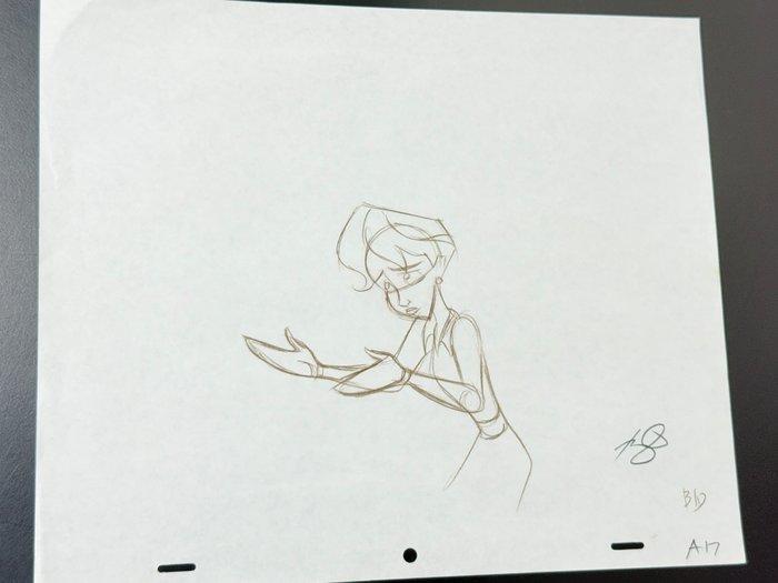Walt Disney - Originele animatie tekening van Anita, Verzamelen, Disney