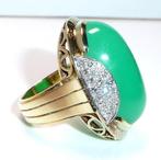 Bague - 14 carats Or blanc, Or jaune - 27.50ct. tw. Diamant, Handtassen en Accessoires, Nieuw