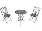 Veiling - AXI Eloise metalen Bistroset Gestanst Antraciet, Tuin en Terras, Nieuw