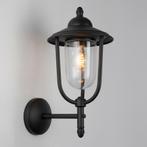 Buitenverlichting wand rond Muurlamp Picardy Antiek Zwart, Tuin en Terras, Verzenden, Nieuw