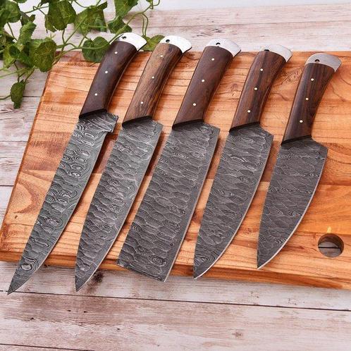 Couteau de cuisine - Bois, acier forgé à la main - Amérique, Antiek en Kunst, Antiek | Keukengerei