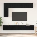 vidaXL Tv-meubelset 6 pcs Zwart eiken 30.5 x 30 x 90 cm, Huis en Inrichting, Kasten |Televisiemeubels, Verzenden, Nieuw