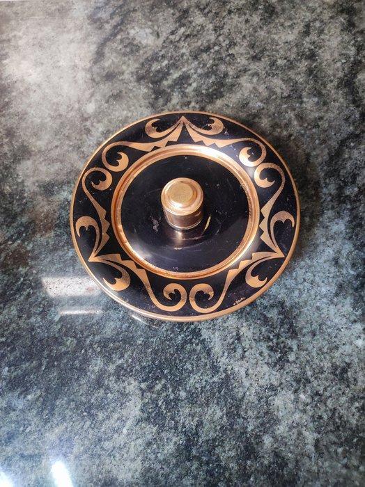 Jacques DOUAU - Koekjesdoos - Dinanderie - Gesigneerd -, Antiek en Kunst, Antiek | Keukengerei