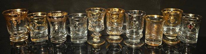 antica cristalleria italiana - Koffieservies (10) - luxury, Antiquités & Art, Antiquités | Meubles | Tables